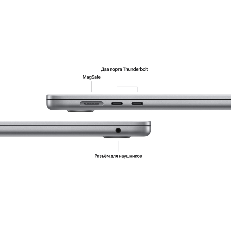Apple MacBook Air 15" (M3, 8C / 10C, 2024) 8 ГБ, 256 ГБ SSD, Серый космос