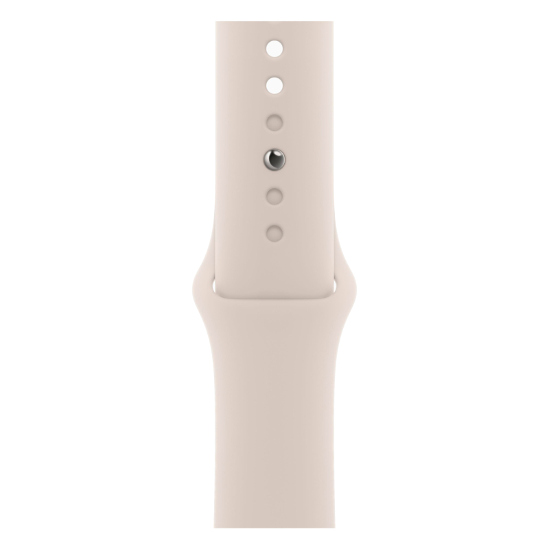 Apple Watch Series 9, 45 мм, корпус из алюминия цвета «Сияющая звезда», спортивный ремешок, размер M/L
