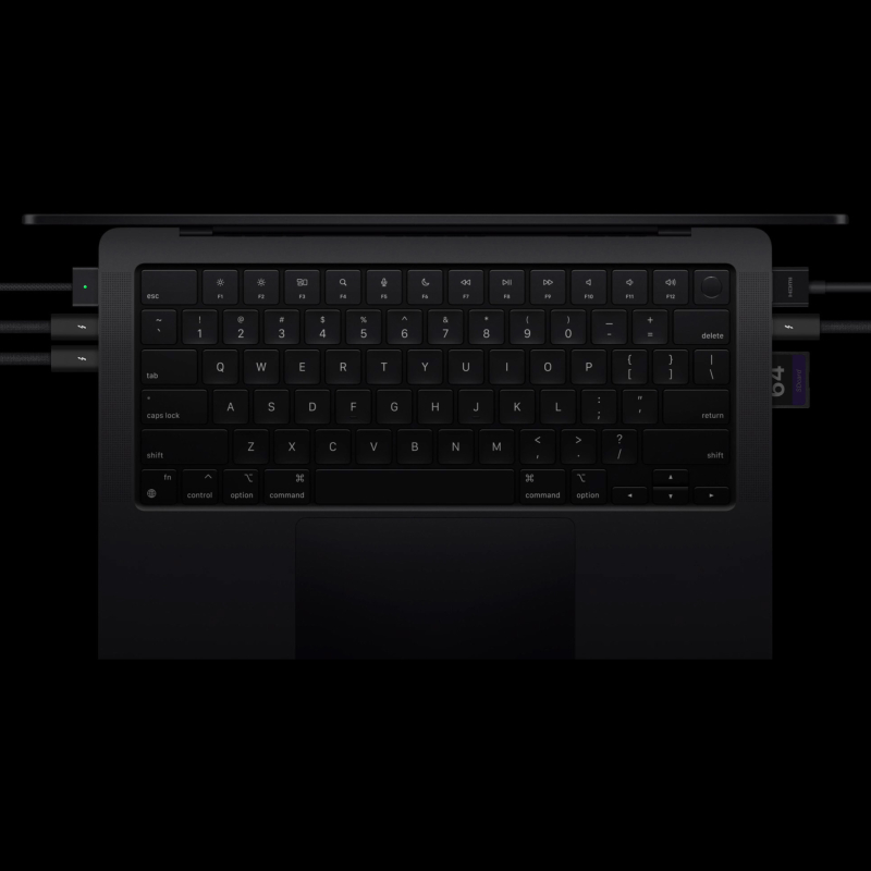 Apple MacBook Pro 16" (M4 Pro, 14C / 20C, 2024) 48 ГБ, 512 ГБ SSD, чёрный космос