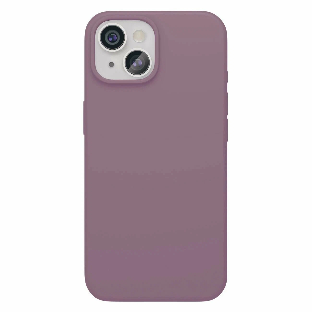 На фото изображено Чехол защитный VLP Aster Case с MagSafe для iPhone 14/15, пудровый