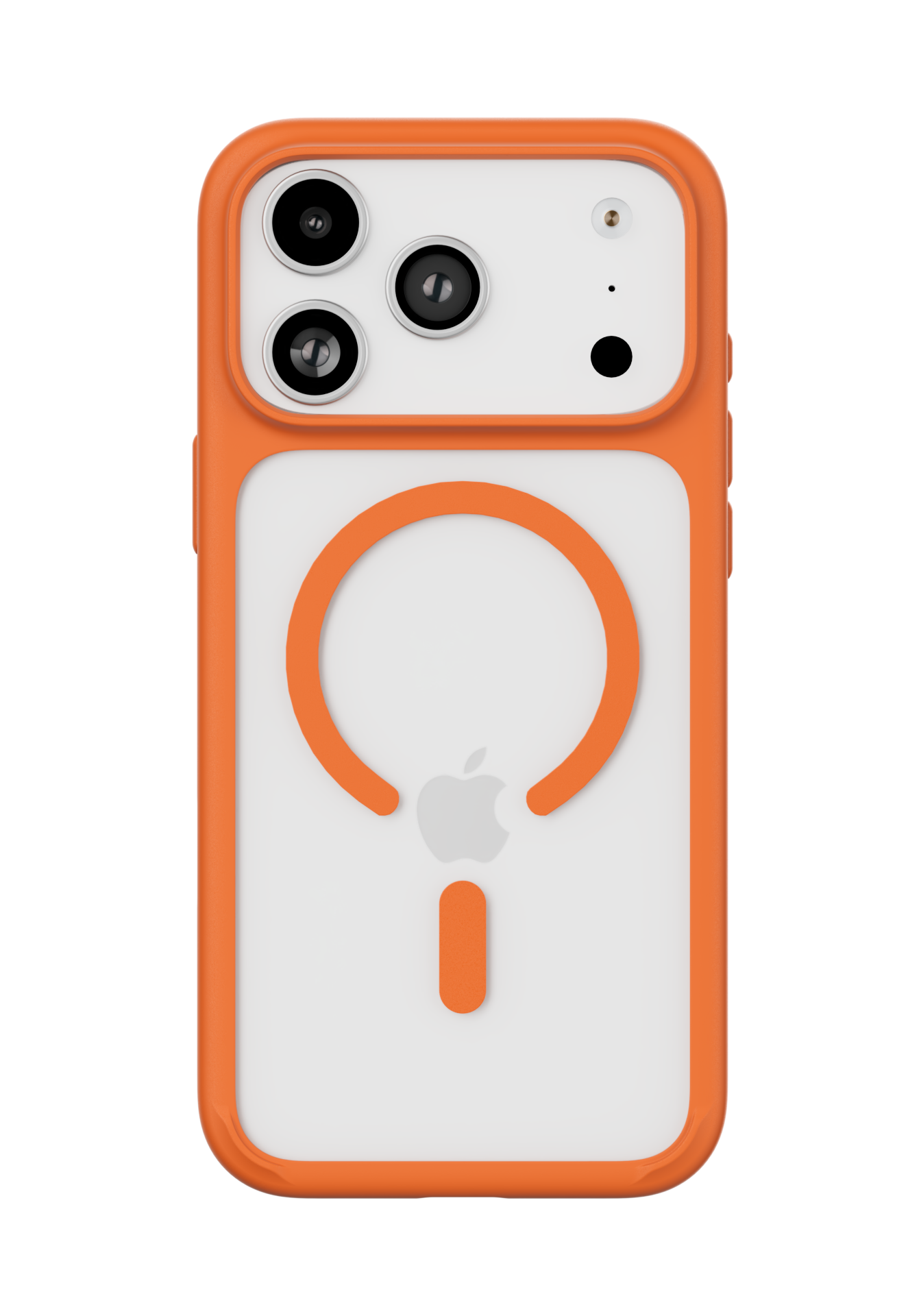 На фото изображено Чехол защитный uBear Shade Case для iPhone 17 Pro Max, MagSafe, оранжевый