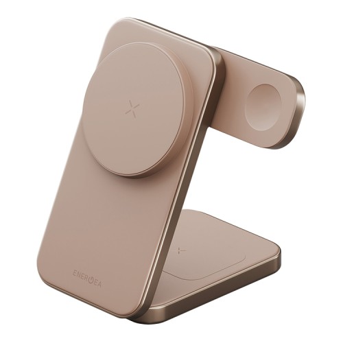 Фото Беспроводное зарядное устройство Energea MagTrio Plus 3 в 1, золотой