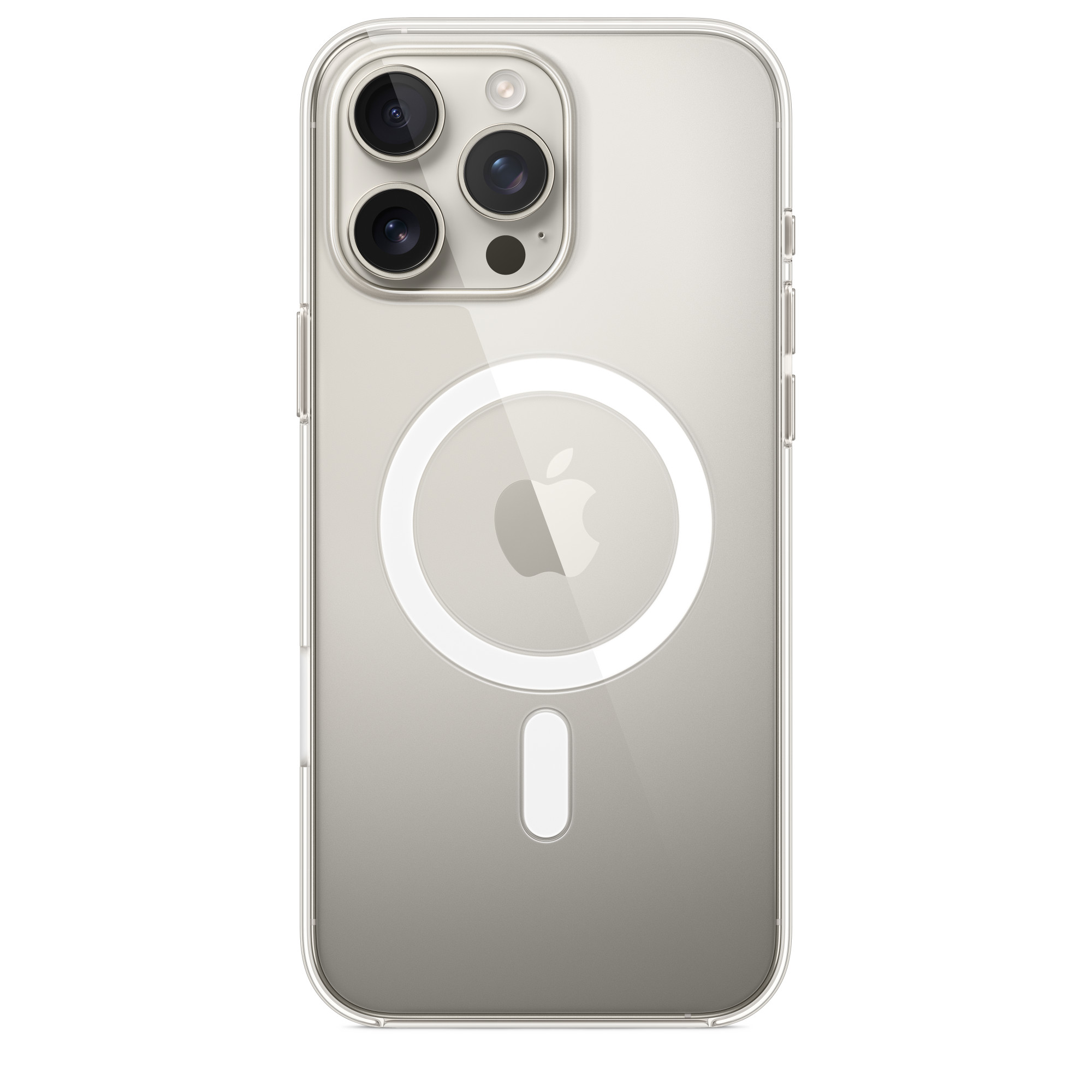 На фото изображено Чехол Apple для iPhone 16 Pro Max with MagSafe, прозрачный
