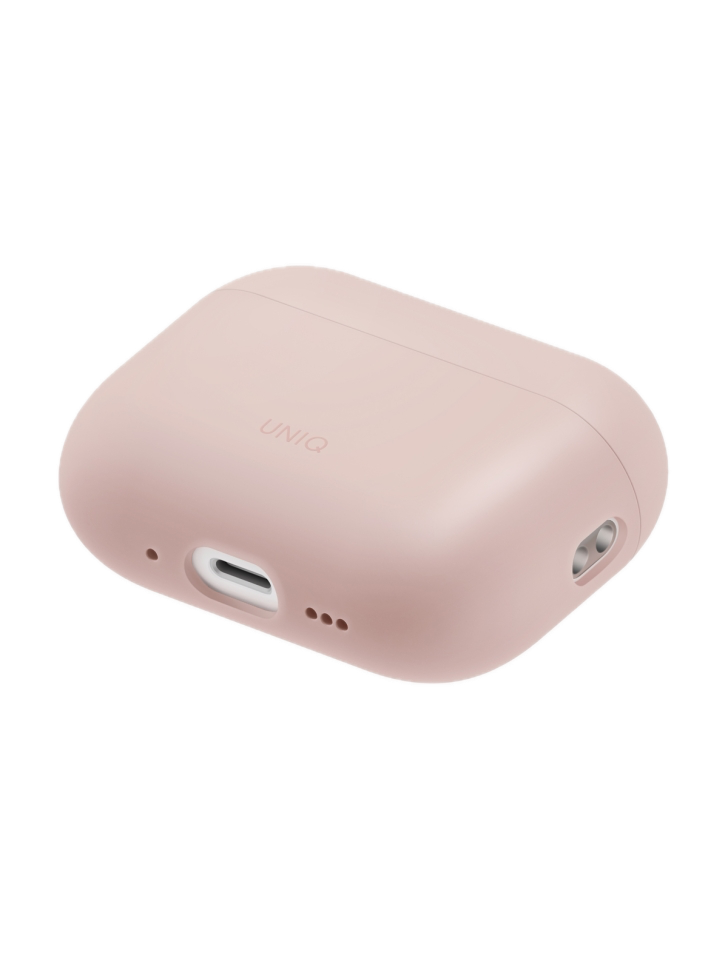 На фото изображено Чехол Uniq LINO для AirPods Pro 3, Blush Pink