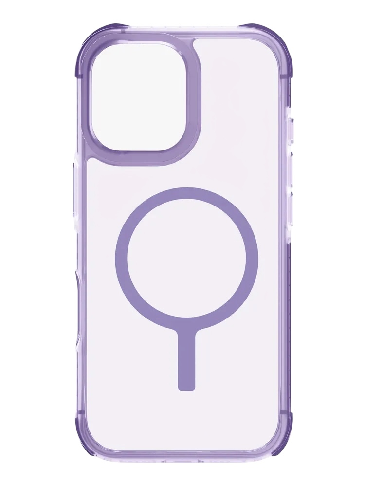 На фото изображено Чехол Uniq Combat MagSafe для iPhone 17, сиреневый