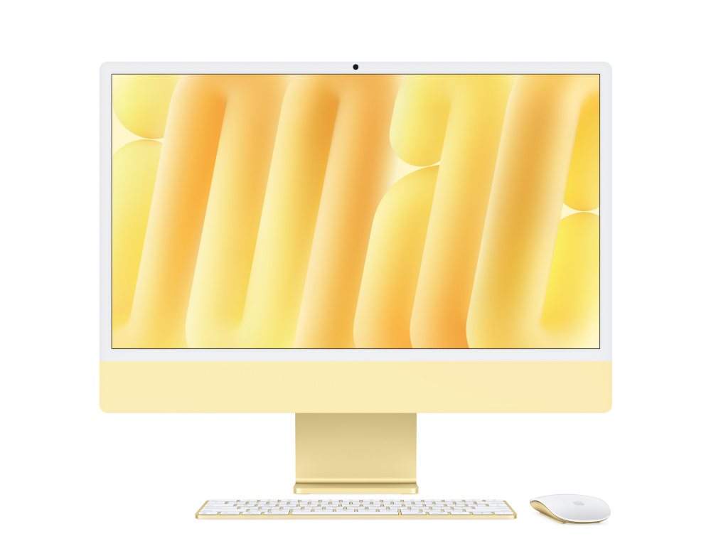 Apple iMac 24" Retina 4,5K, M4 10C / 10C, 16 ГБ, 512 ГБ, Жёлтый