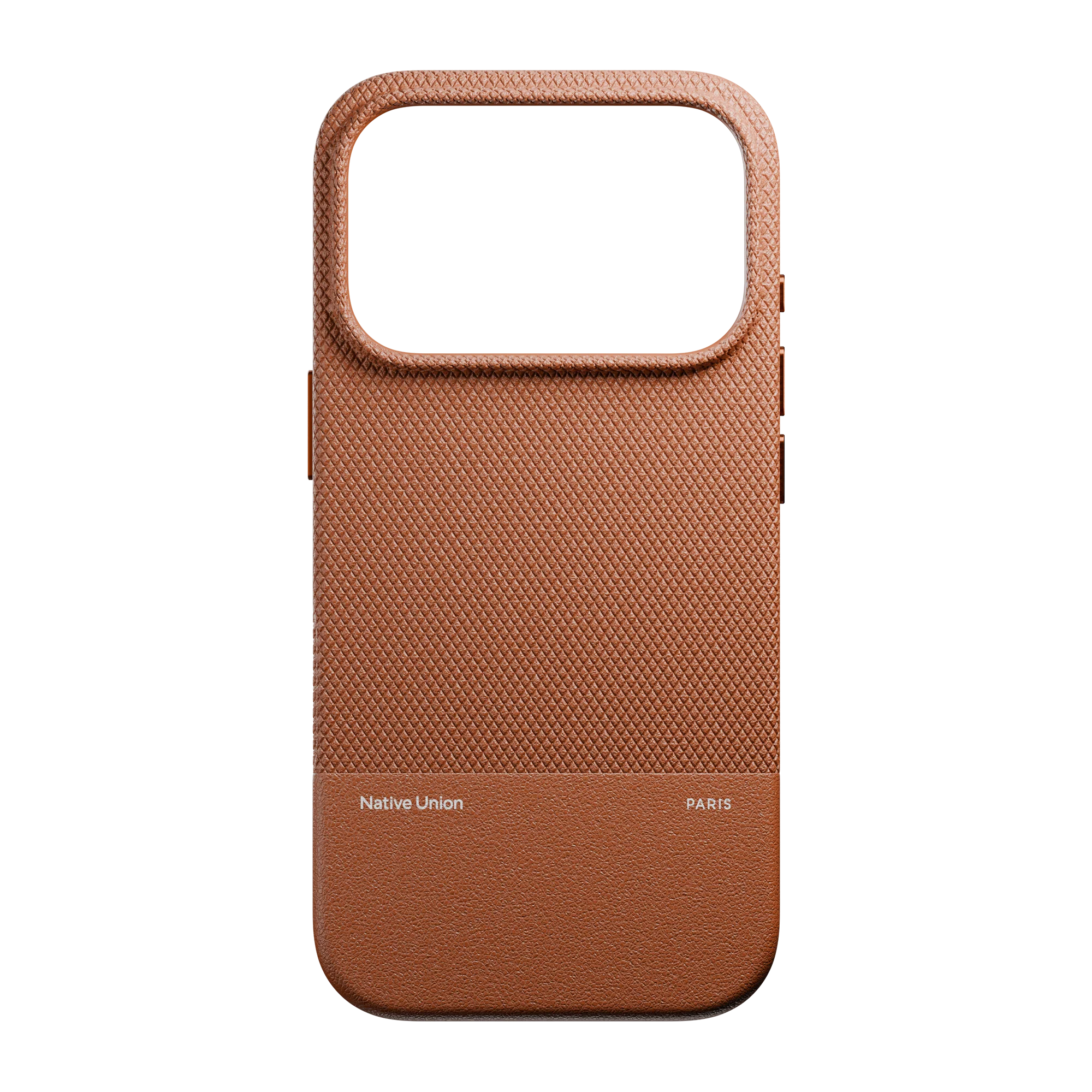 На фото изображено Чехол Native Union Paris (Re)Classic Case для iPhone 17 Pro Max Коричневый