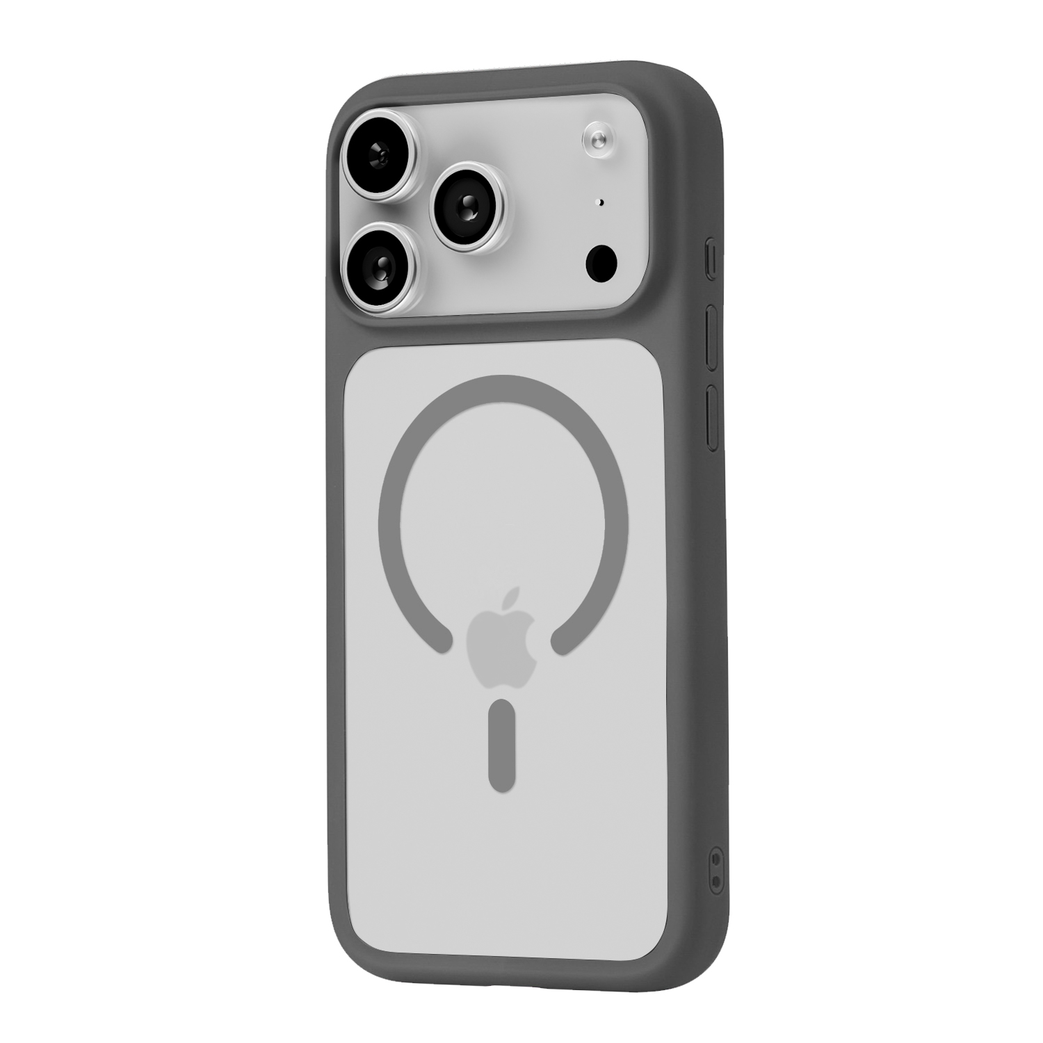 На фото изображено Чехол защитный uBear Shade Case для iPhone 17 Pro Max, серый 