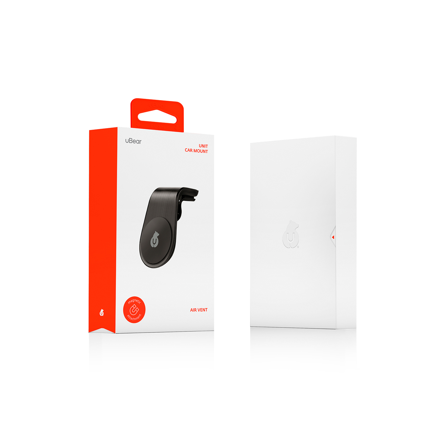 Автомобильный держатель uBear Unit Air Vent Magnetic Car Mount, чёрный