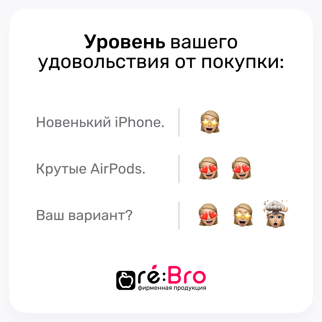 Re:Bro повышает уровень удовольствия от покупки, гарантировано! Re:Bro повышает уровень удовольствия от покупки, гарантировано!