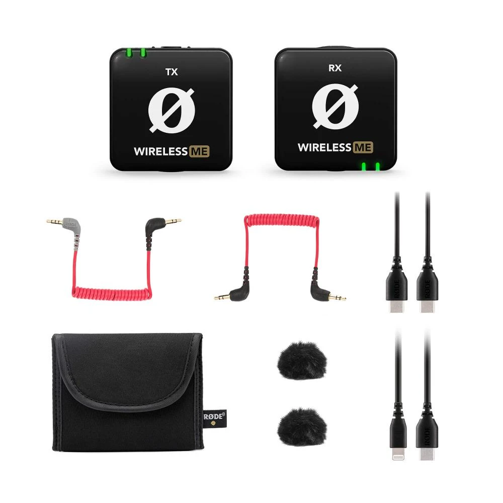 На фото изображено Комплект беспроводных микрофонов Rode Wireless Me