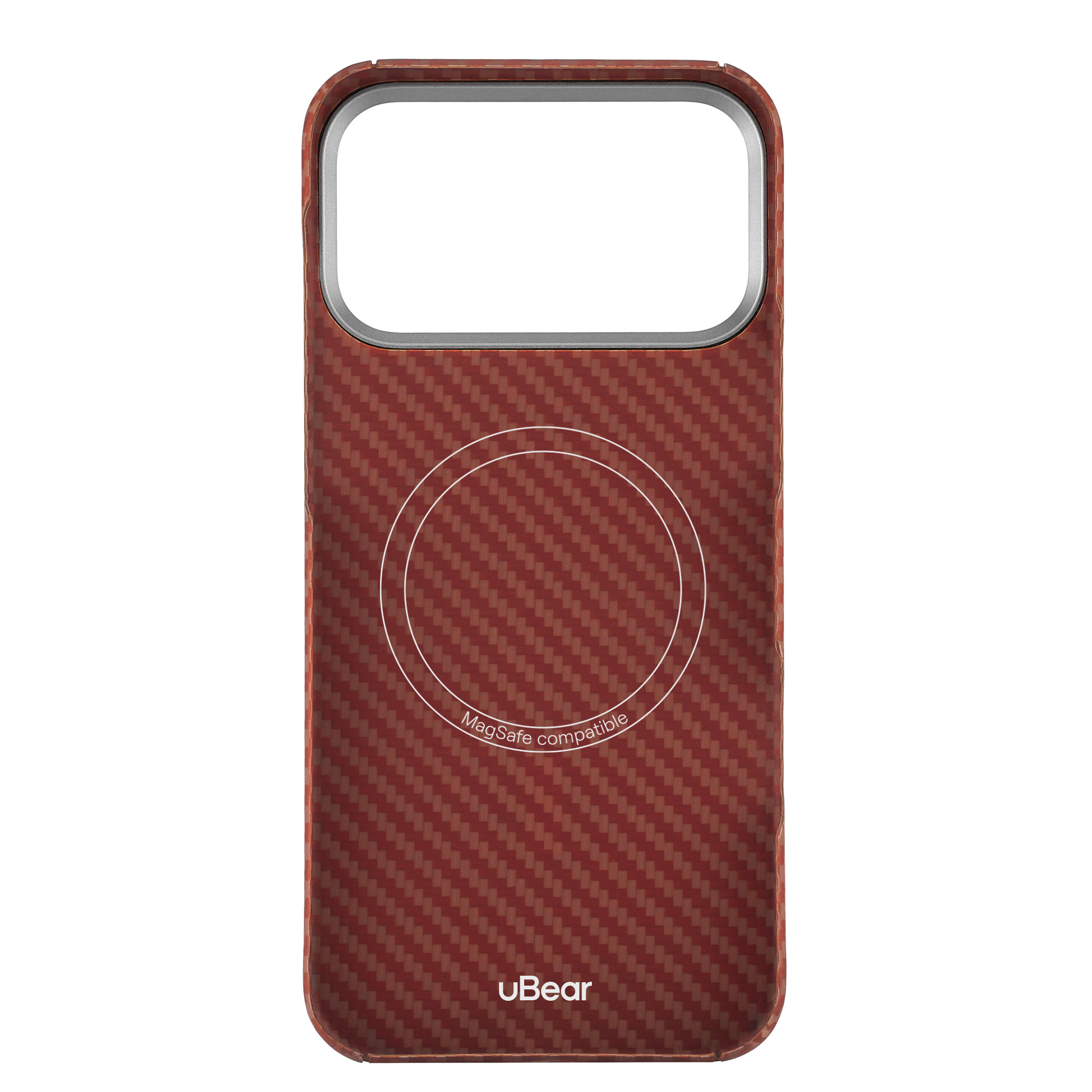 На фото изображено Чехол защитный uBear Supreme Case для iPhone 17 Pro Max, оранжевый