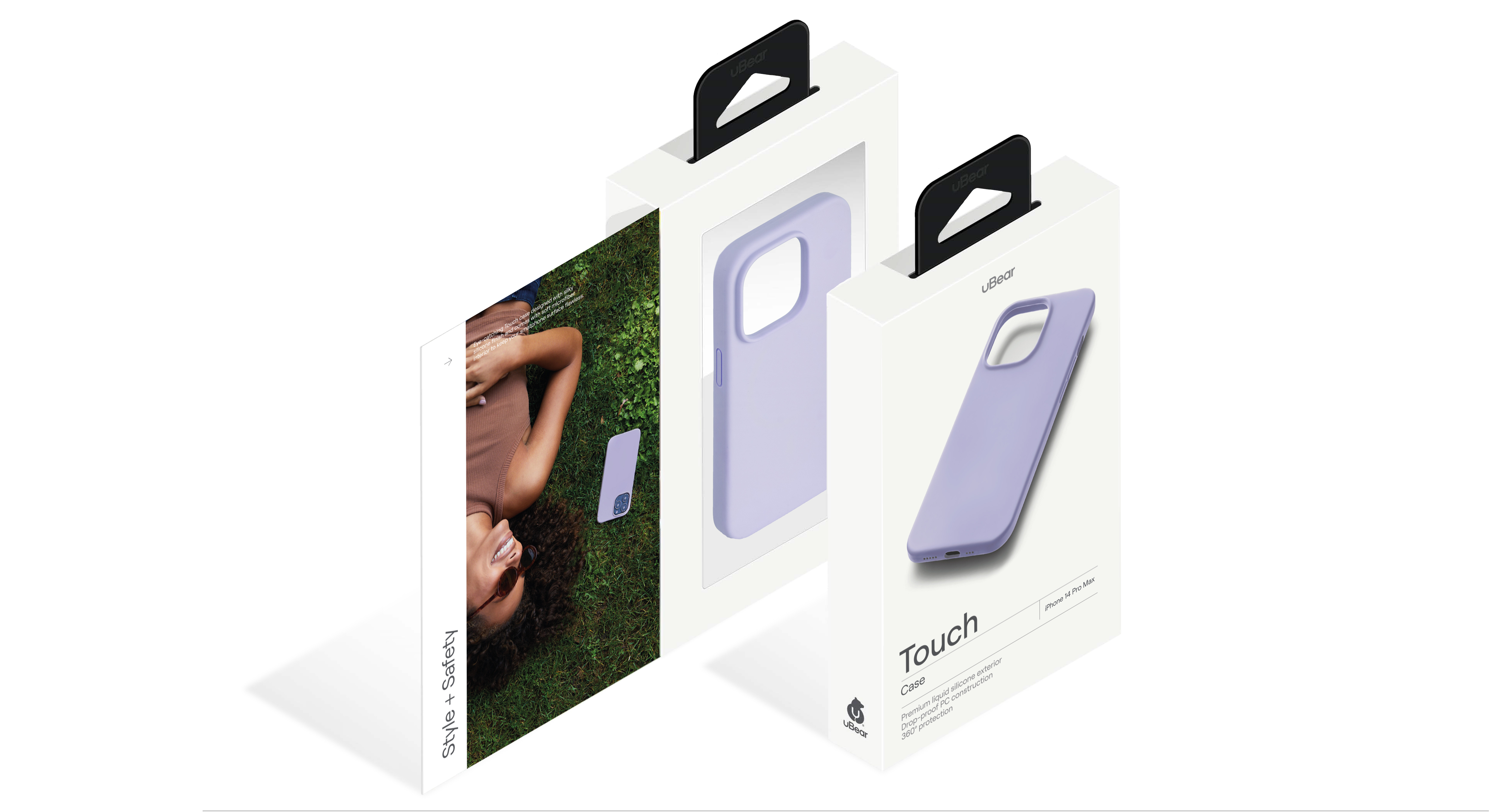 Чехол защитный uBear Touch Case для iPhone 14 Pro Max, фиолетовый