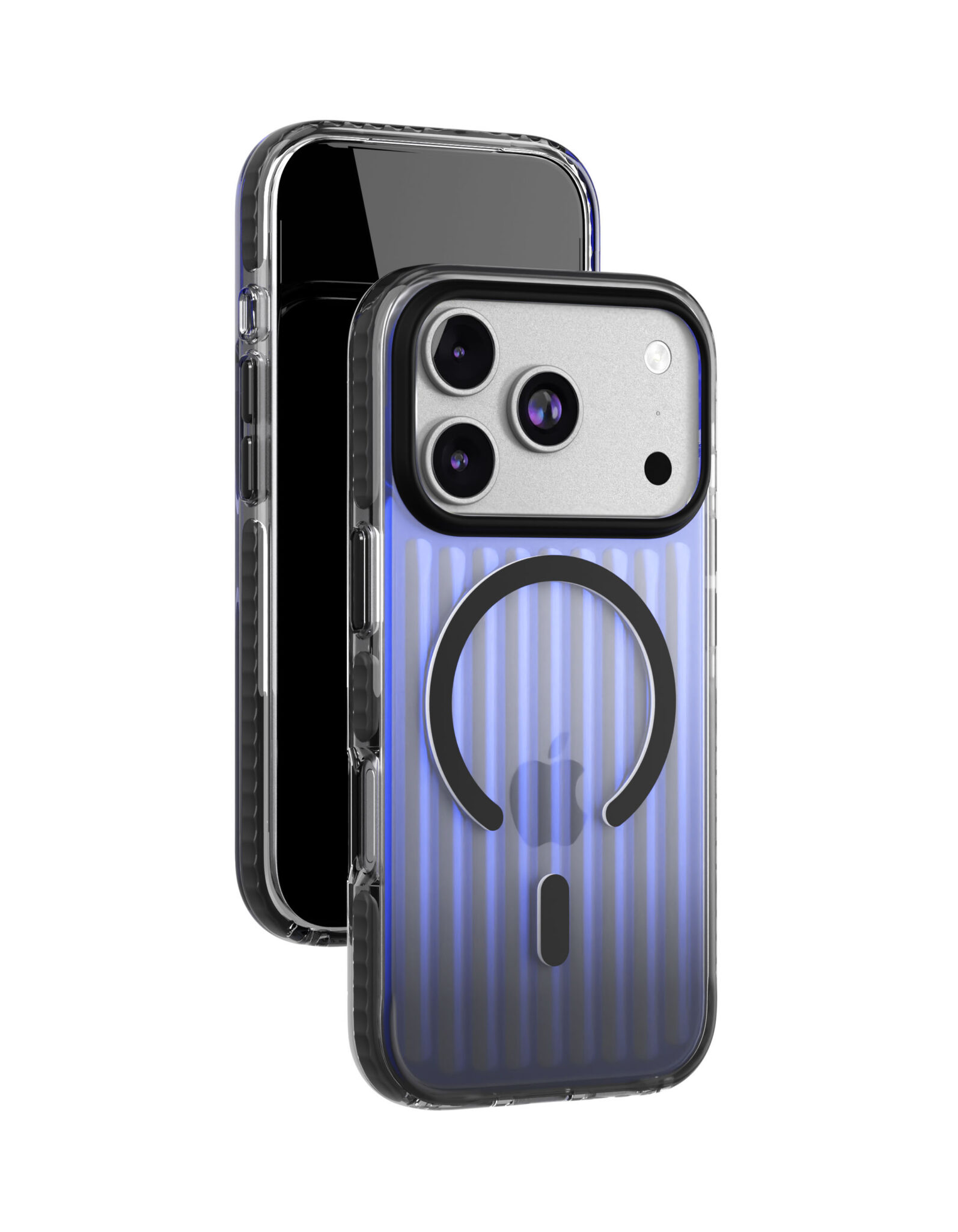 На фото изображено Чехол защитный VLP Pulse Case с MagSafe для iPhone 17 Pro, черный