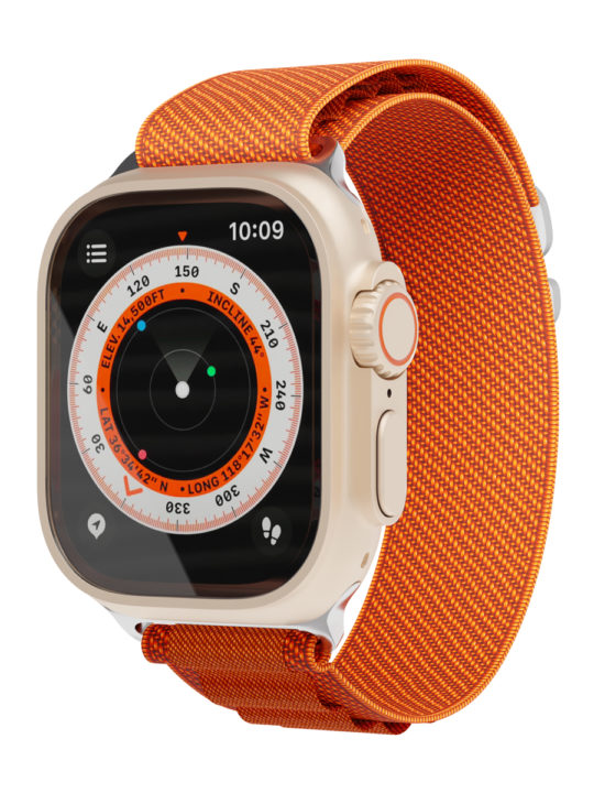 Ремешок нейлоновый VLP Extreme Band для Apple Watch 42/44/45/49mm, оранжевый Ремешок нейлоновый VLP Extreme Band для Apple Watch 42/44/45/49mm, оранжевый