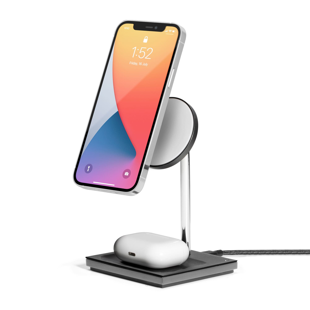 Беспроводное зарядное устройство Native Union Snap Magnetic 2 в 1, черный