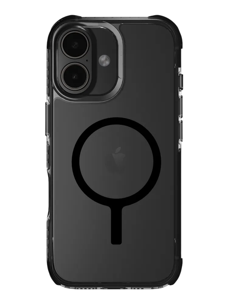 На фото изображено Чехол Uniq Combat MagSafe для iPhone 17, черный
