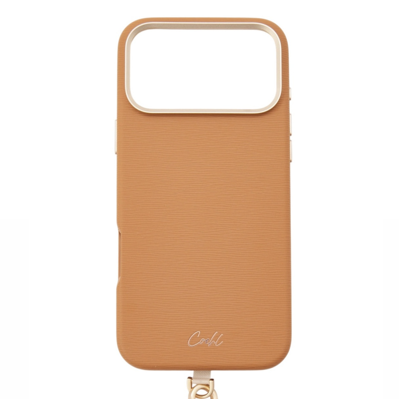 Фото Чехол Uniq Coehl Strap Merelle (MagSafe) для iPhone 17 Pro Max, коричневый