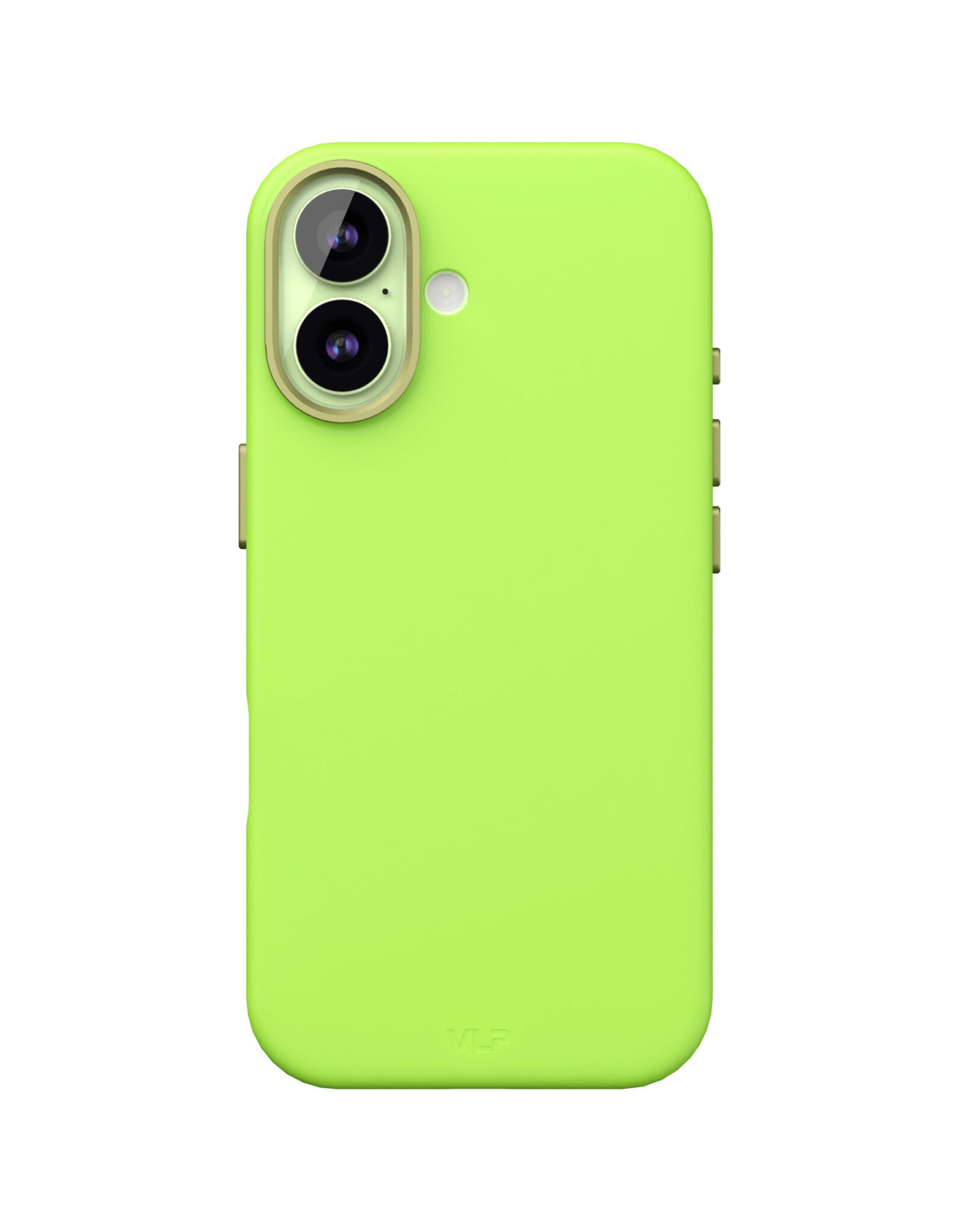 На фото изображено Чехол защитный VLP Aster Pro Case с MagSafe для iPhone 17, лайм